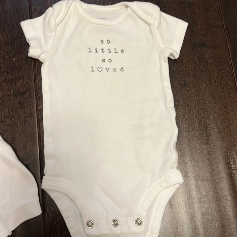 Carters Gender Neutral Precious So Little So Loved 3 piece outfit!